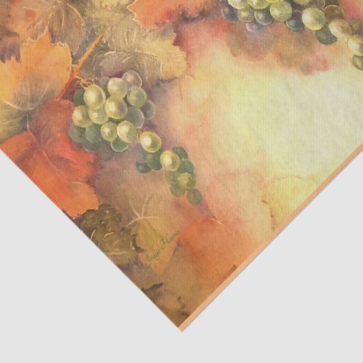 Tafelpapier voor Chardonnay Grapes Tissuepapier (Detail)