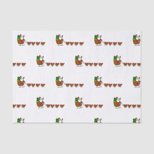 Tafelpapier voor kerstmis en kippen tissuepapier (Voorkant)