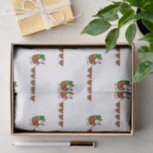 Tafelpapier voor kerstmis en kippen tissuepapier (Geschenk)