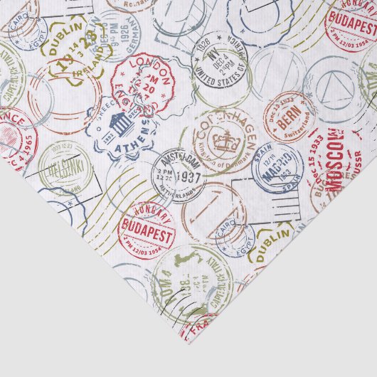 Tafelpapier voor reisblokken tissuepapier (Detail)