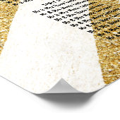 Tafelplaatjes voor gematigde borstelgouden strepen poster (Hoek)