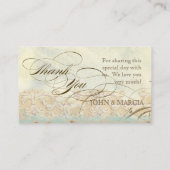 Tafelplaats setting Kaart Great Egret Coastal Beac Plaatskaartje (Achterkant)