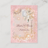 Tafelplaatsingskaart vintage bruiloft plaatskaartje (Achterkant)