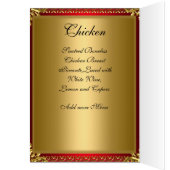 Tafelplaatskaart en menu (Binnen (Links))