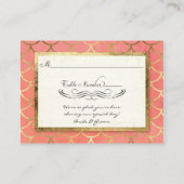 Tafelplaatskaarten Art Deco Shell Faux Gold Weddin Plaatskaartje (Achterkant)