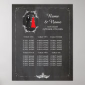 Tafelplan voor skeletten van de schedel Poster Zit (Voorkant)