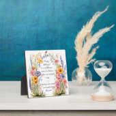 Tafelplaquette met wildebloemengeest fotoplaat (Insitu)