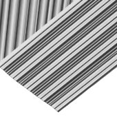 Tafelrun met zwarte en grijze strepen korte tafelloper (Hoek)