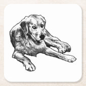 Tafelrust: Gouden Graan Kartonnen Onderzetters (Voorkant)