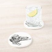 Tafelrust: Gouden Graan Zandsteen Onderzetter (Zijkant)