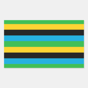 Tafels van Tanzania Rechthoekige Sticker