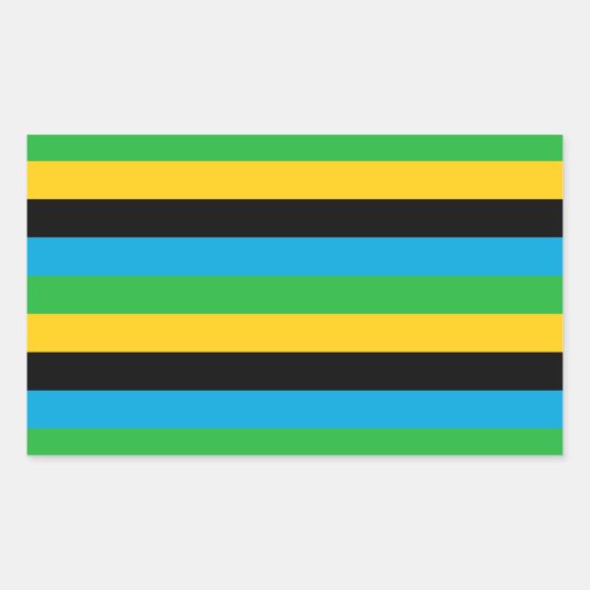 Tafels van Tanzania Rechthoekige Sticker (Voorkant)