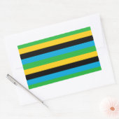 Tafels van Tanzania Rechthoekige Sticker (Envelop)