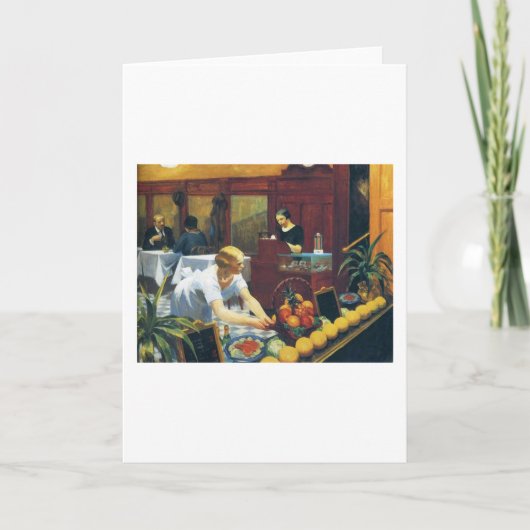 Tafels voor Dames - Edward Hopper Kaart (Voorkant)