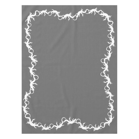 Tafelschild van hagedis tafelkleed (Voorkant)