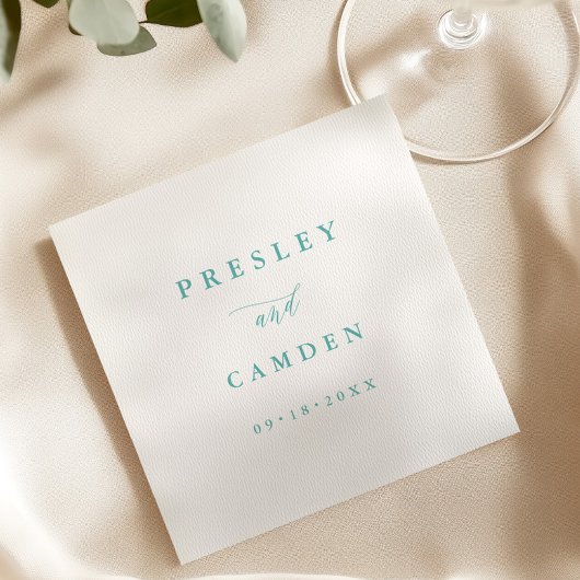 Tafelservietten van aqua papier voor trouwdecorati servet