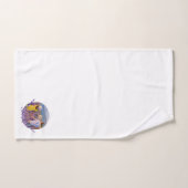 Tafelset met monogram handdoeken in lavendel (Handdoek)