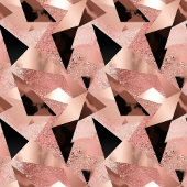 Tafelsierten Mode Rose Goud & Zwart Glanzend Servet