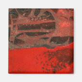 "Tafelsteen #3" Abstracte kunstmagneet Magneet (Voorkant)