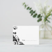 Tafelstoelen Kaarten Plaatskaartje (Staand voorkant)