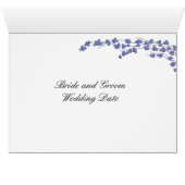 Tafelstoelkaart Bloesem - Blauwe Bloesem (Binnen Horizontaal (Onder))