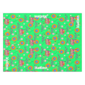 Tafelstof, 10e verjaardag, #10 Groen Tafelkleed (Voorkant (Horizontaal))