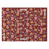 Tafelstof, Happy 4th Birthday, #4 Tafelkleed (Voorkant (Horizontaal))