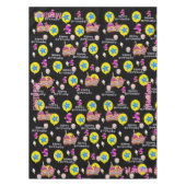 Tafelstof, Happy 5th Birthday, #5 Black Tafelkleed (Voorkant)