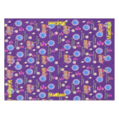 Tafelstof, Happy 5th Birthday, #5 Paars Tafelkleed (Voorkant (Horizontaal))