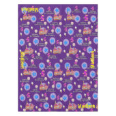 Tafelstof, Happy 5th Birthday, #5 Paars Tafelkleed (Voorkant)