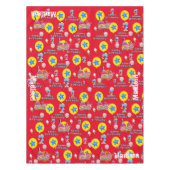 Tafelstof, Happy 7th Birthday, #7 Red Tafelkleed (Voorkant)