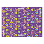 Tafelstof, Happy 8th Birthday, #8 Paars Tafelkleed (Voorkant (Horizontaal))