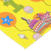 Tafelstof, Happy First Birthday, #1 Yellow Tafelkleed (Gekanteld)