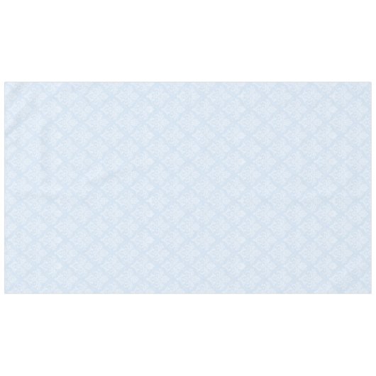 Tafelstof - Icy Blue Damask Tafelkleed (Voorkant (Horizontaal))