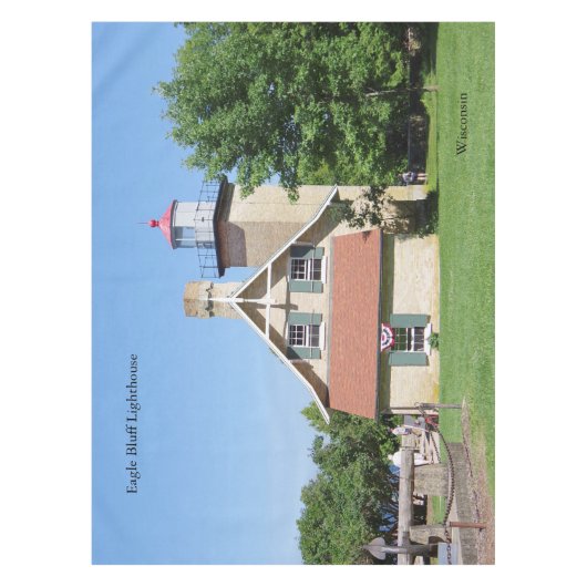 Tafelstof van vuurtoren van Eagle Bluff Tafelkleed (Voorkant)