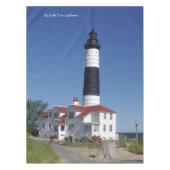 Tafelstof voor Big Sable Point Lighthouders Tafelkleed (Voorkant)