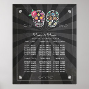 Tafeltafel Roos Huid Poster Zitplaats Halloween