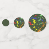 Tafeltafel van de Paintball-partij Confetti (Voorkanten)