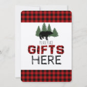 Tafelteken cadeaus - Lumberjack Party Kaart (Voorkant)