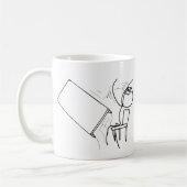 Tafelteken met loopvlakdiagram koffiemok (Links)