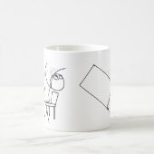 Tafelteken met loopvlakdiagram koffiemok (Center)