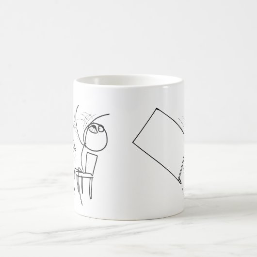 Tafelteken met loopvlakdiagram koffiemok (Center)