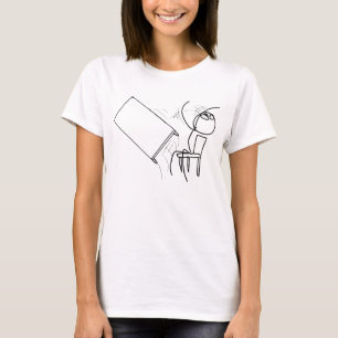 Tafelteken met loopvlakdiagram t-shirt