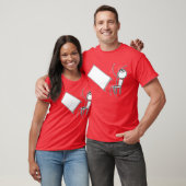 Tafelteken met loopvlakdiagram t-shirt (Unisex)