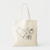 Tafelteken met loopvlakdiagram tote bag (Voorkant)