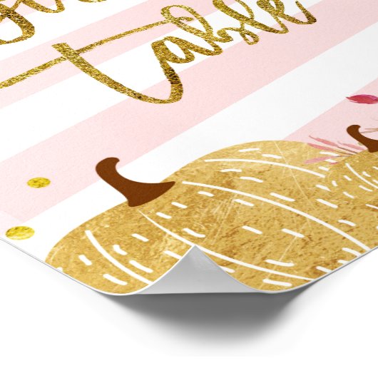 Tafelteken pomkin Gifts Poster (Hoek)