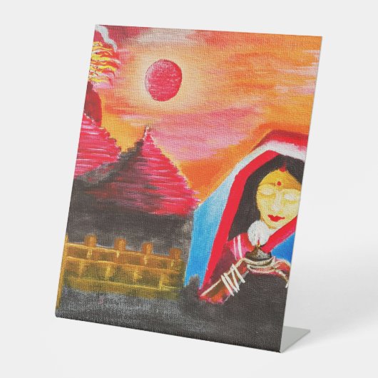 Tafelteken Reclamebord Met Voetstuk (Voorkant)