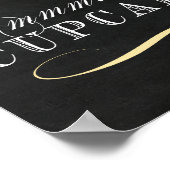 Tafelteken voor cupcake - Cupcake-balk Poster (Hoek)