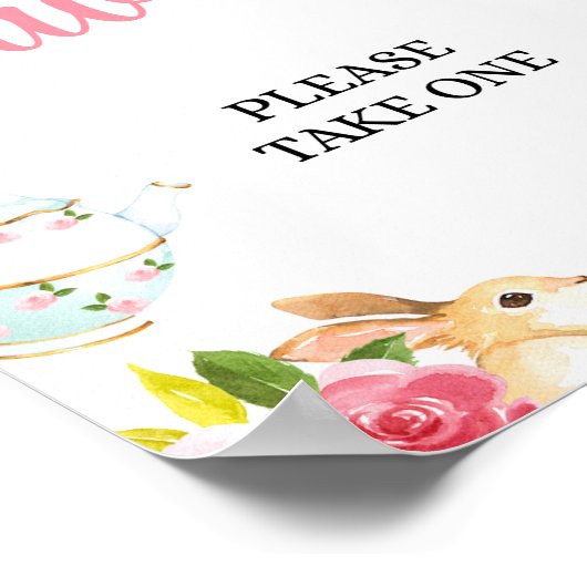 Tafelteken voor favoriete tekentafel Tea Party Sho Poster (Hoek)