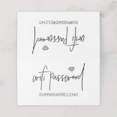 Tafelteken voor WiFi-wachtwoord Plaatskaartje (Buitenkant ongevouwen)